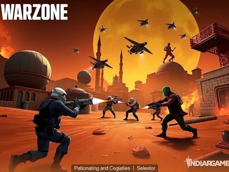 Warzone गेमप्ले स्क्रीनशॉट - बैटल रॉयल एक्शन