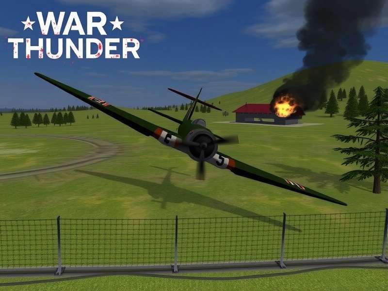 War Thunder गेमप्ले - टैंक और विमान एक साथ लड़ाई करते हुए