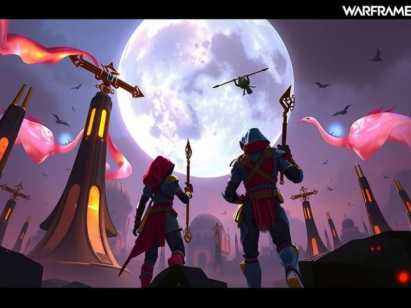 Warframe Excalibur Warframe युद्ध की मुद्रा में