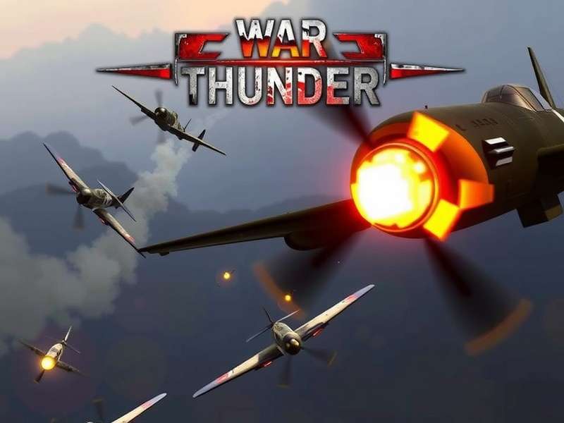 War Thunder Gameplay Screenshot showing tank and aircraft combat