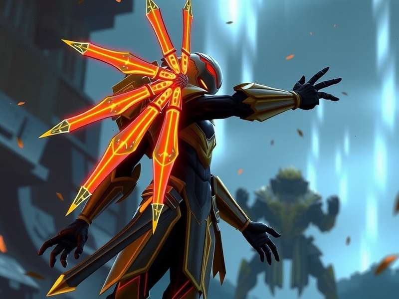 Warframe Wisp Prime in action with Motes active