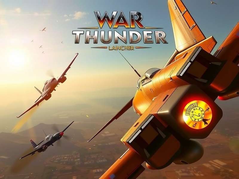 War Thunder गेम लॉन्चर इंटरफेस