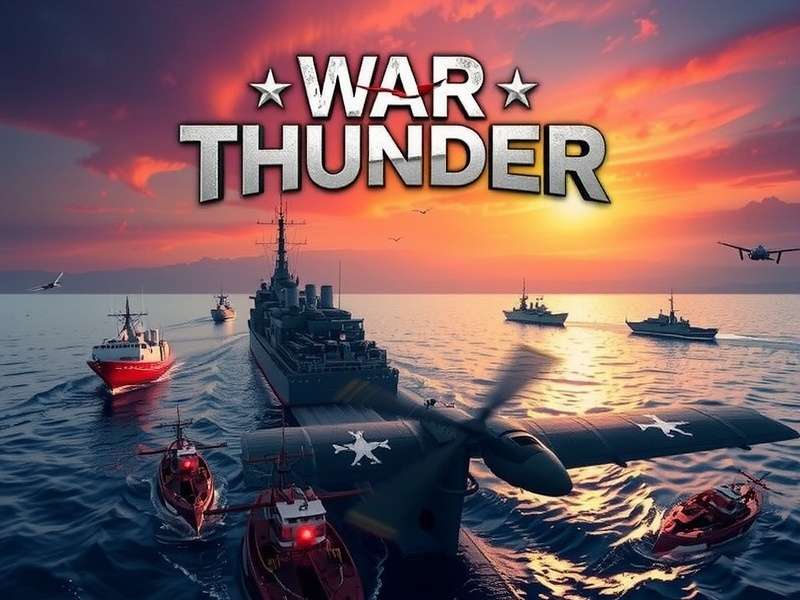 War Thunder Naval Gameplay - Battleship firing its main guns