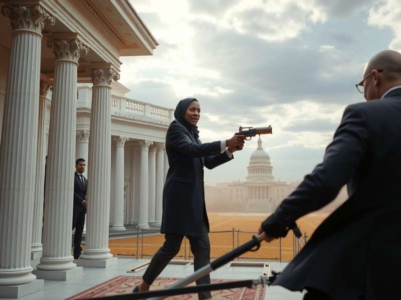 White House Situation Room table with strategic maps