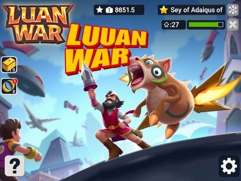 Dynamic esports battle scene with intense colors representing Luan Clash War chaos