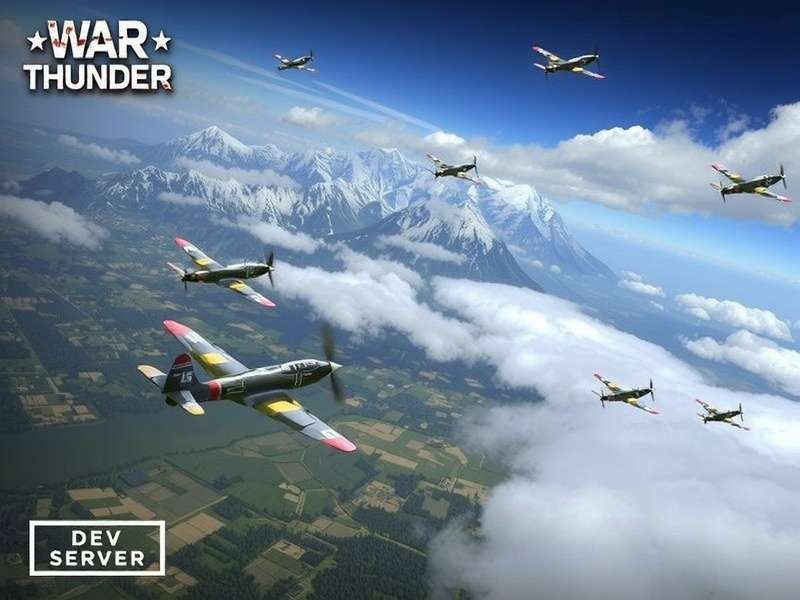 War Thunder Development Server screenshot showing new vehicles in testing