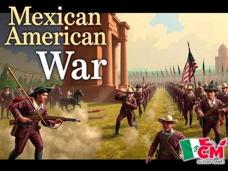 Historical painting depicting the Battle of Buena Vista during the Mexican-American War