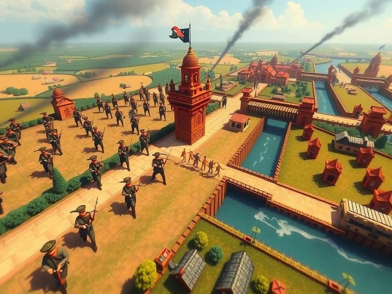 Strategic map showing the division of Spain during the Civil War