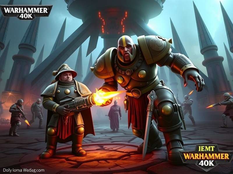 Warhammer 40k battlefield showing strategic unit placement and combat