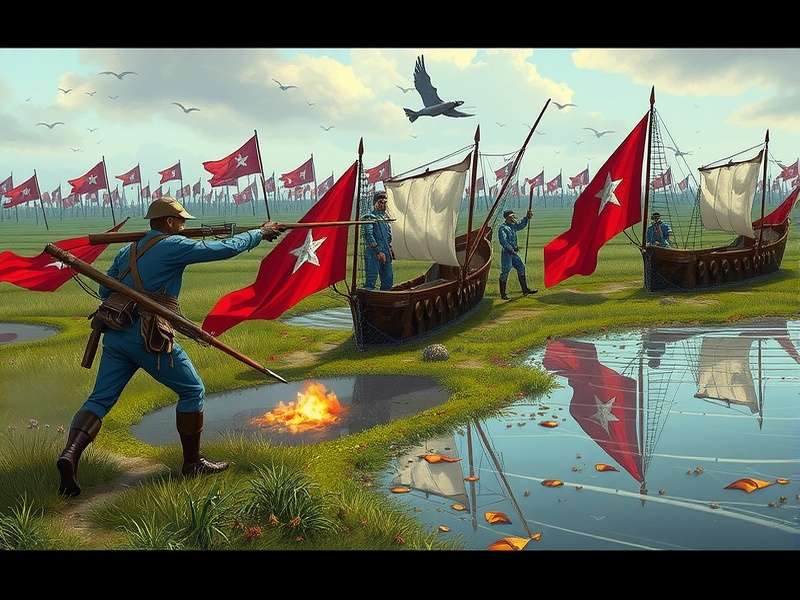 Map of Crimean War battles showing troop movements