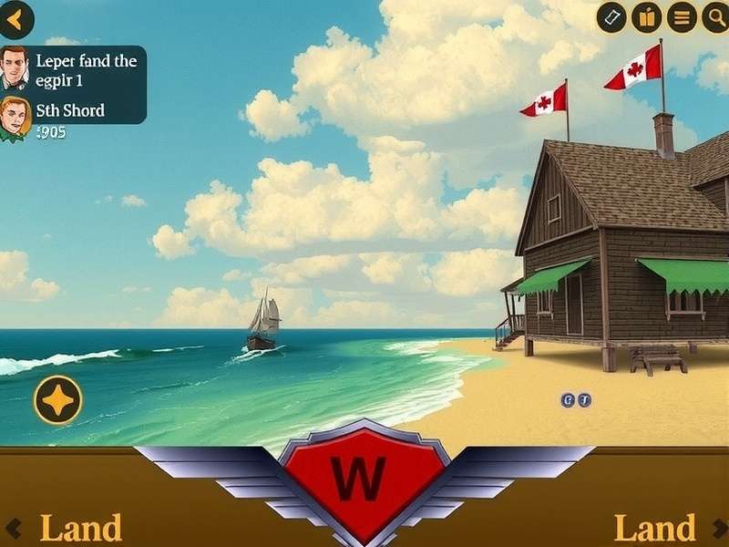 Epic battle scene between land and sea forces in gaming