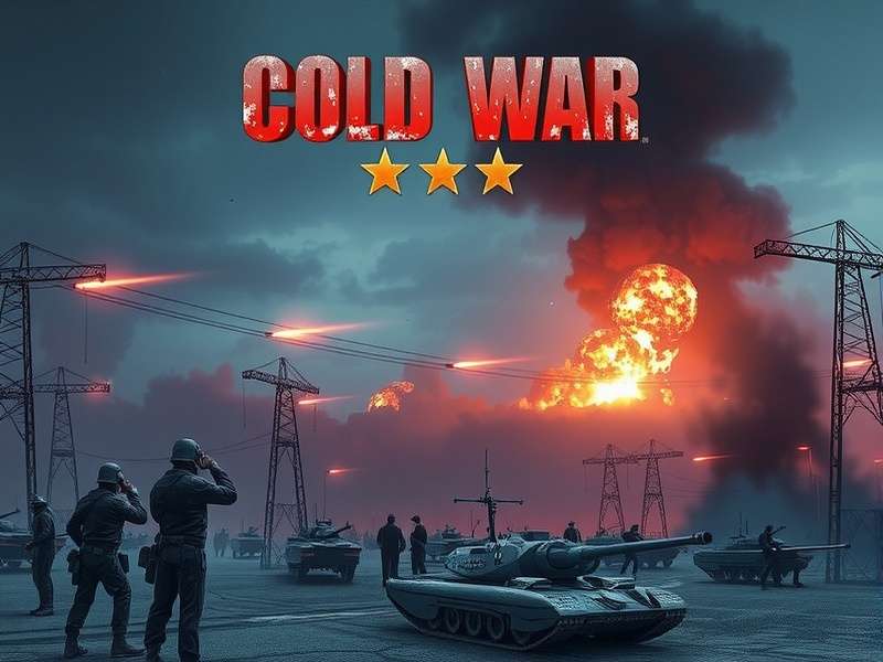 Historical map showing NATO and Warsaw Pact divisions during the Cold War