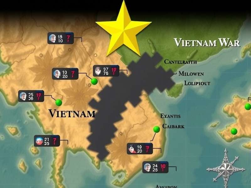 Dense Vietnamese jungle canopy, reminiscent of war-era landscapes