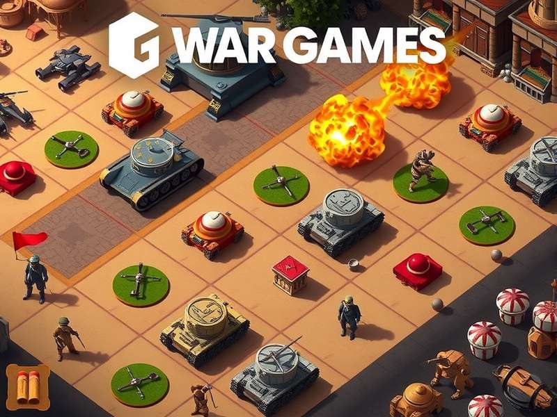 Gamer immersed in a war game with intense focus