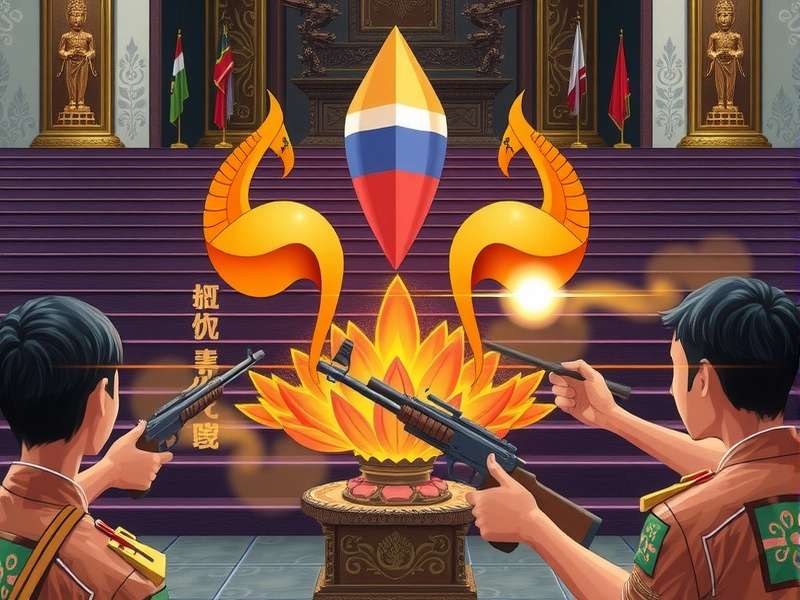 Historical map of Cambodia Thailand border conflict zone