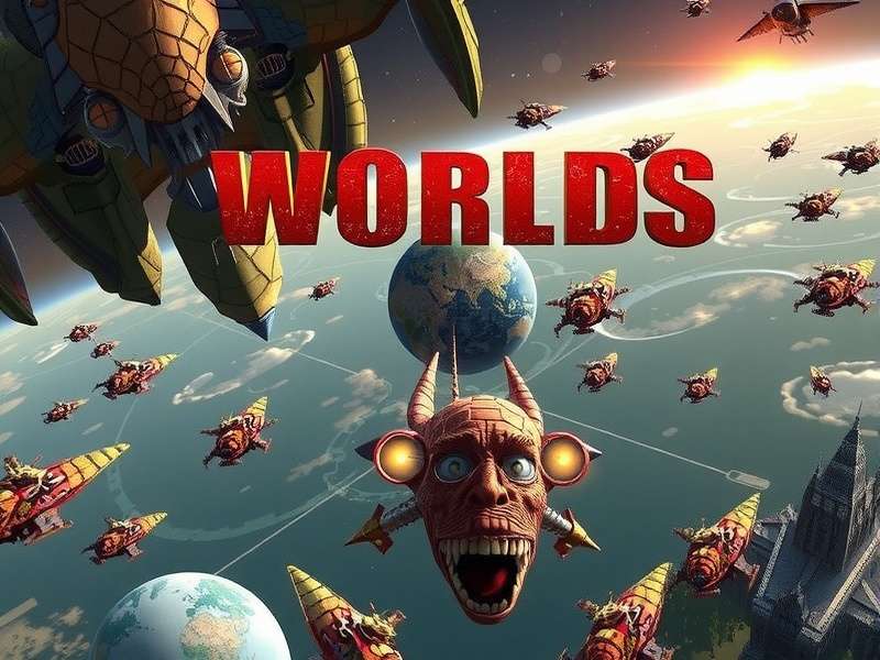 Strategic map of War Of The Worlds showing global conflict zones