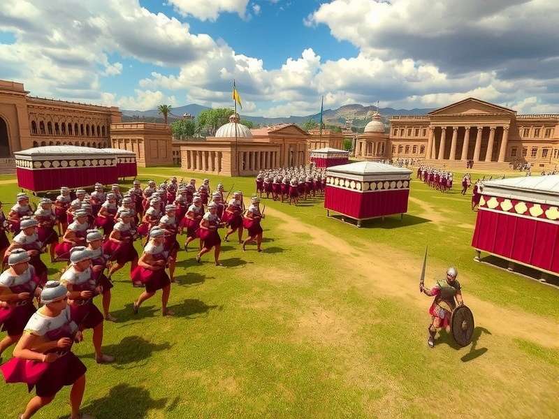 Ancient Greek hoplites in formation during the Peloponnesian War