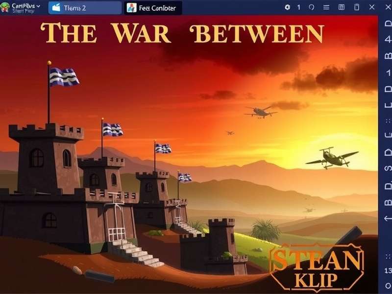 Strategic war map showing troop movements and conflict zones