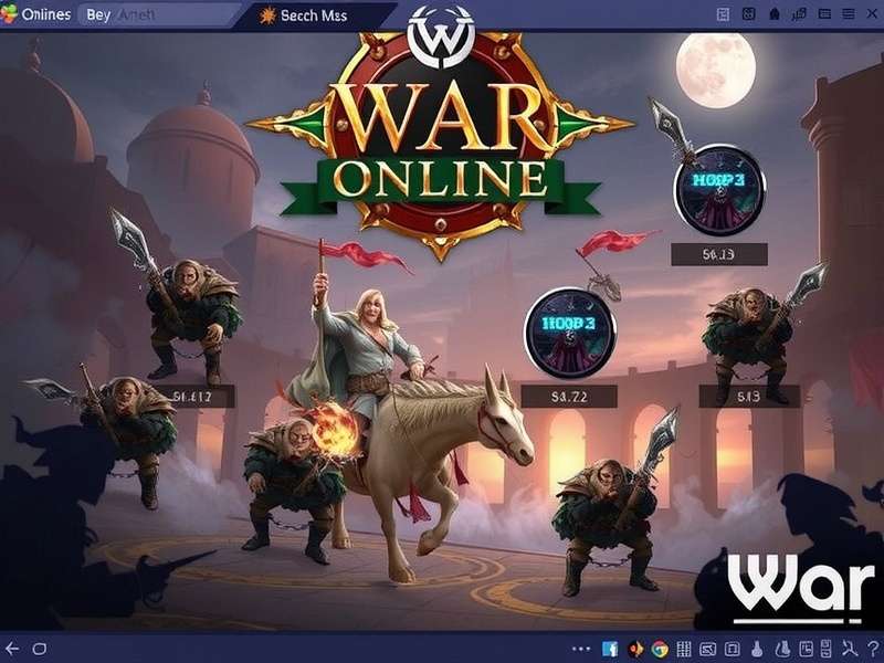 War Online battlefield screenshot featuring Indian gaming community action