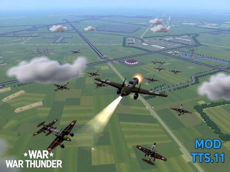 War Thunder modded cockpit view with custom HUD and skin