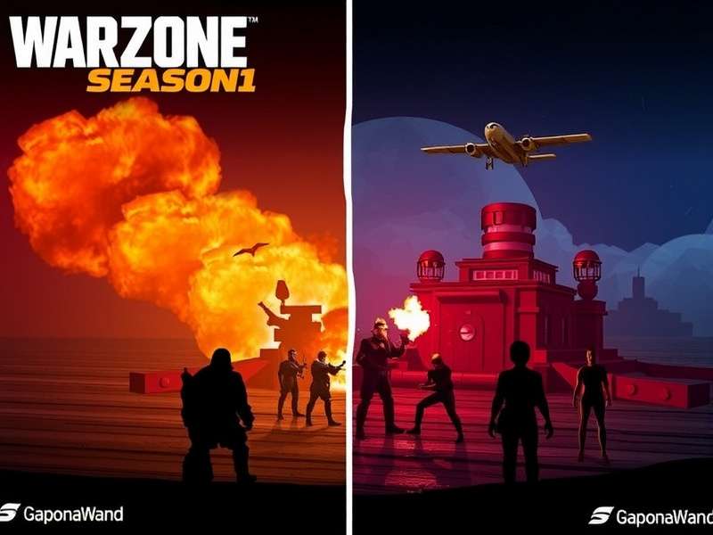 Warzone Season 1 battlefield with tactical gear and smoke